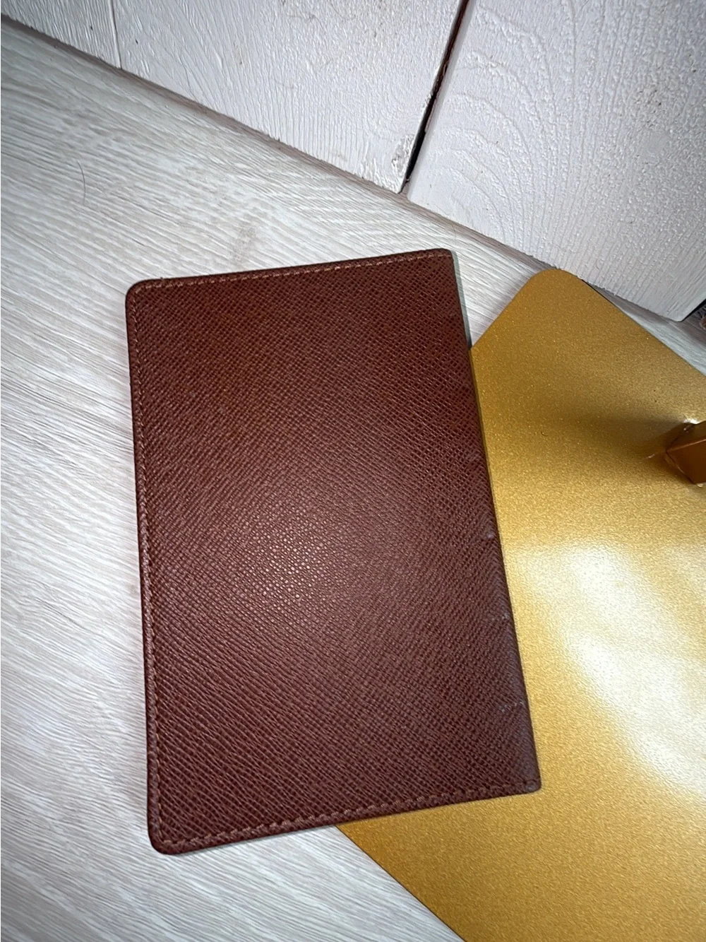 Louis Vuitton Vintage Taiga Leather Photo  ID Holder